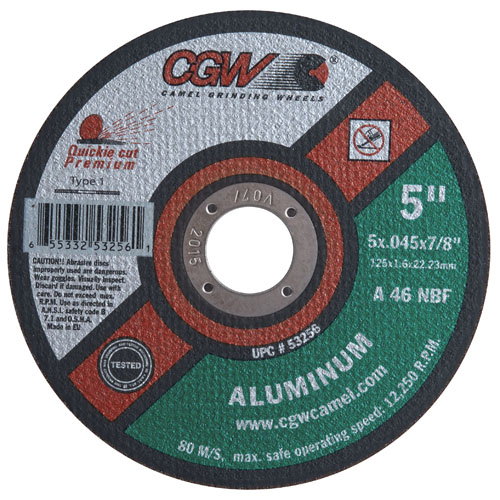 CGW Type 1 Premium Quickie Cut Cutoff Wheels - .045 Wheels Aluminum Cutting