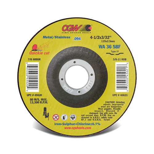 CGW Type 27 Cutting/Notching Wheels - .094 (3/32