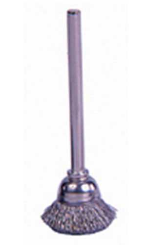 Weiler Cup Brushes - Wire Fill - Steel & Stainless & Brass