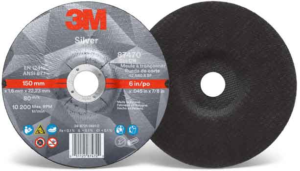 3M&trade; Silver Cut-Off Wheels Type 27