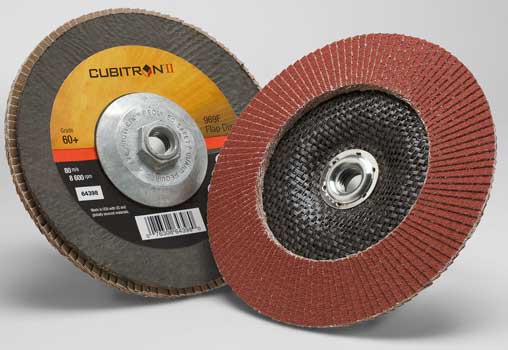 3M&trade; Cubitron&trade; II 969F Flap Discs