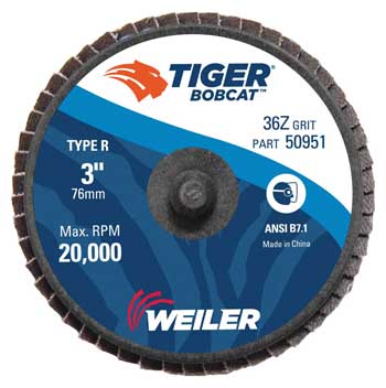 Weiler Bobcat Mini Flap Discs Type R Weiler Bobcat Mini Flap Discs Type R