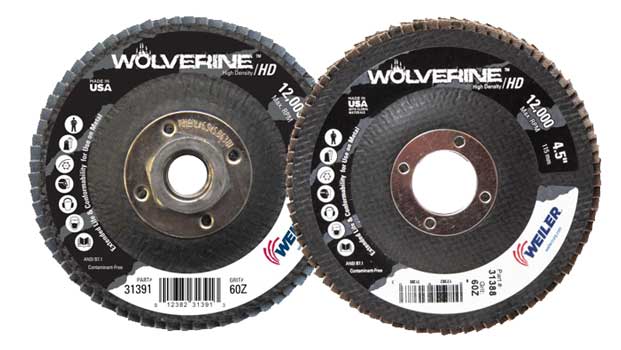 Weiler Wolverine Flap Discs - High Density Flat Type 27