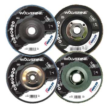 Weiler Wolverine Flap Discs - Angled Type 29